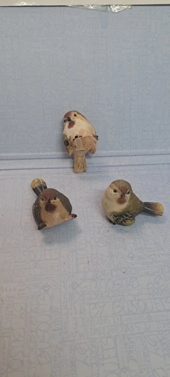 Familia de pájaros decorativos