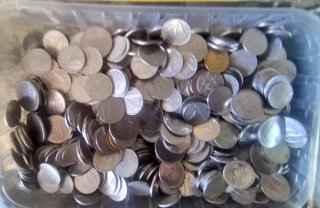 3 kg Monete Lire Italiane - Vari Anni e valori
