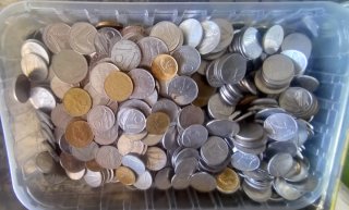 3 kg Monete Lire Italiane - Vari Anni e valori