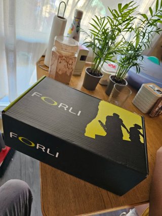 Botas de trabajo FORLI negras y rojas