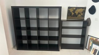Estantería modular Ikea negra