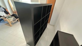 Estantería modular Ikea negra