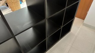 Estantería modular Ikea negra
