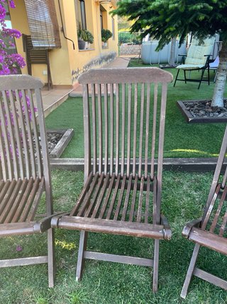Sillas de teca para terraza