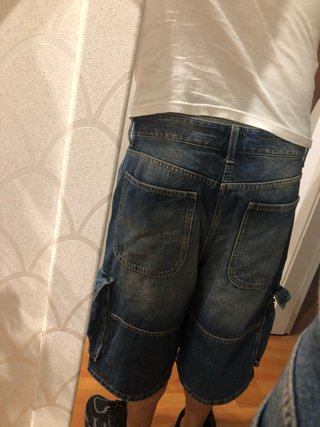 Shorts de mezclilla cargo