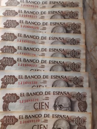 Billete 100 pesetas El Banco de España