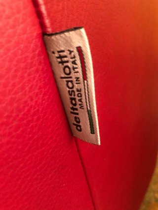 Divano 2 posti in pelle  Deltasalotti rosso