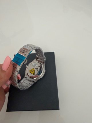 Reloj Poedagar Elegante Nuevo Plata Blanco