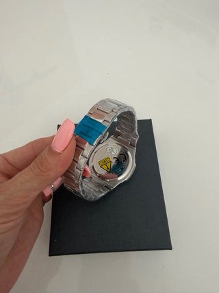 Reloj Poedagar Elegante Nuevo Plata Blanco