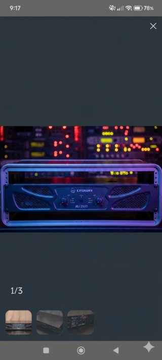 Crown XLi 2500 Amplificador Profesional