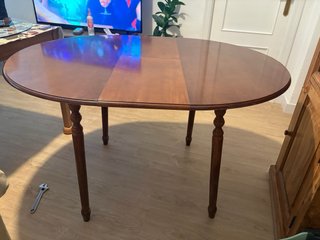 Mesa camilla redonda extensible 100-130 cm
