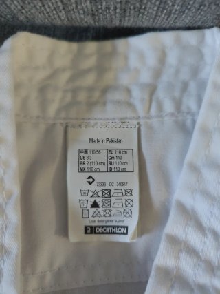 Kimono Karate Talla 110 cm Blanco