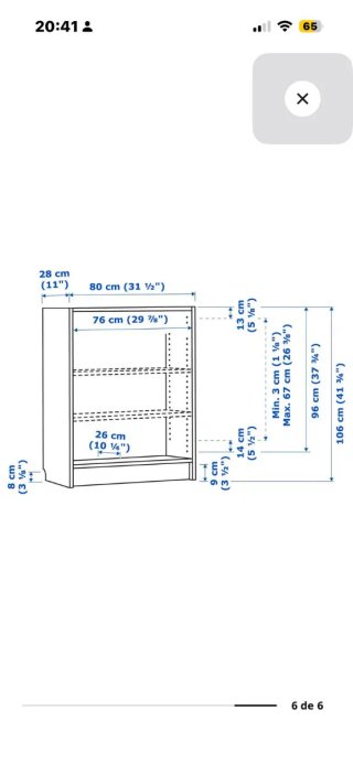 Estantería Ikea Madera Oscura