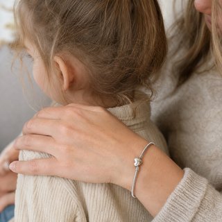 Pulsera Cadena Serpiente Corazón 'Family'