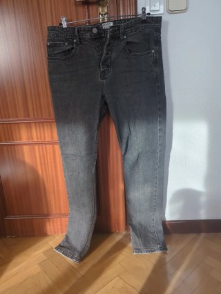 Pantalón vaquero Pull&Bear negro/gris