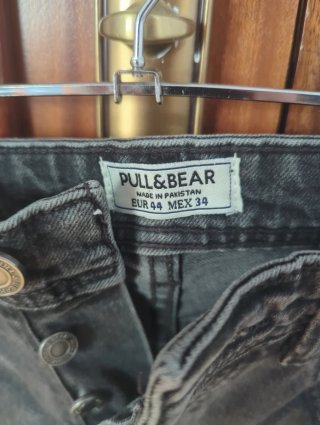 Pantalón vaquero Pull&Bear negro/gris