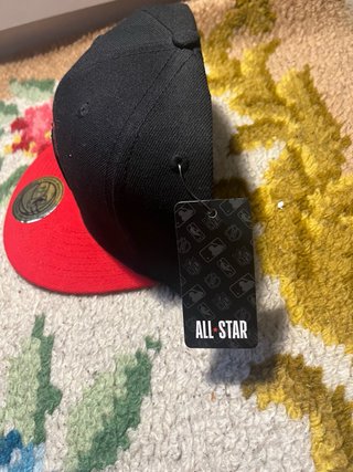 Gorras Jordan All Star Negras y Rojas