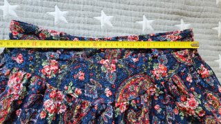 Falda volantes tul azul Stradivarius Talla S