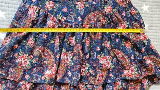 Falda volantes tul azul Stradivarius Talla S