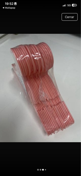 Pack 20 Perchas Rosa Pastel