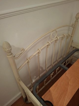 Cama de forja doble 90 cm.