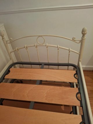 Cama de forja doble 90 cm.