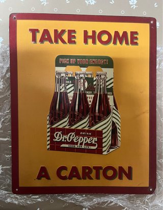 Cartel Metálico Vintage Dr. Pepper