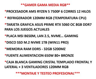 GAMER RYZEN 5 7500F