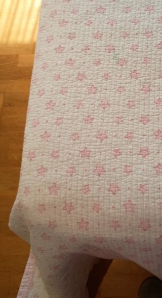Colcha Zara Home Kids estrellas rosa