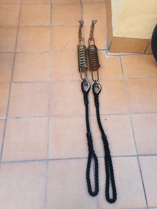 Muelles de amarre para barco, 2 de 50cm, 10 mm