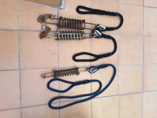 Muelles de amarre para barco, 2 de 50cm, 10 mm