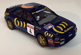 SUBARU IMPREZA 555 SCALEXTRIC