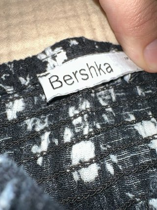 Bershka Falda Pantalón Estampado Floral Talla L