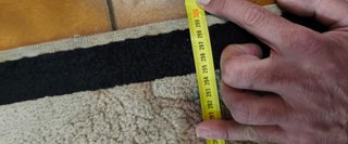 Alfombra Pasillo China Floral Beige/Negro
