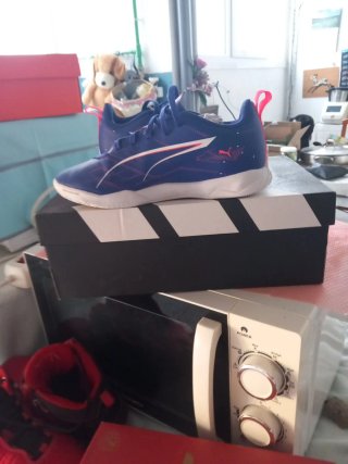 Zapatillas deportivas Puma niño azul