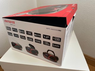 Aiwa BBTC-660DAB Radio, CD y  Cassette Portátil