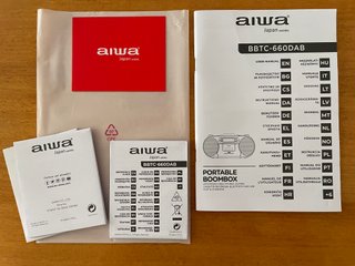 Aiwa BBTC-660DAB Radio, CD y  Cassette Portátil