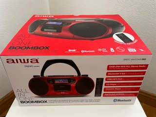 Aiwa BBTC-660DAB Radio, CD y  Cassette Portátil