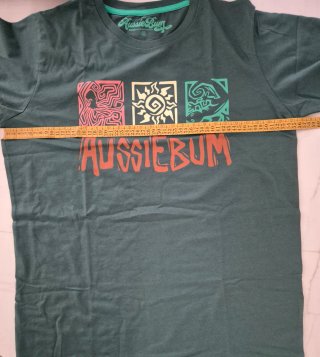 Camiseta Aussie Bum verde con estampado
