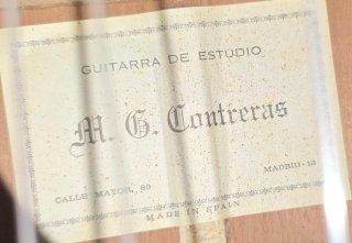 Guitarra Clásica de estudio de Manuel G. Contreras