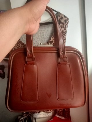 Bolso Vintage Marrón Estilo Bolera 60s