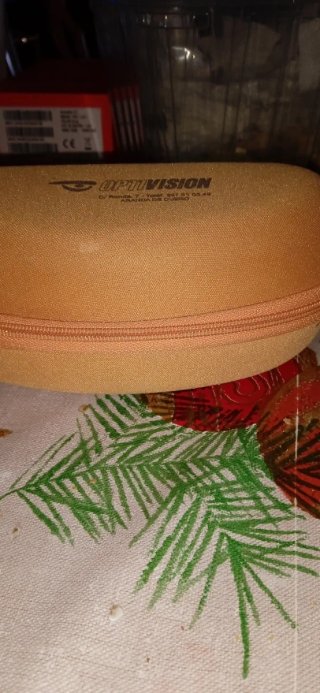 Funda Gafas Óptica Visión Beige/Roja