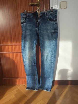 Pantalón vaquero azul Pull&Bear