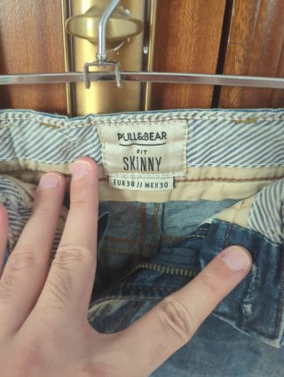 Pantalón vaquero azul Pull&Bear