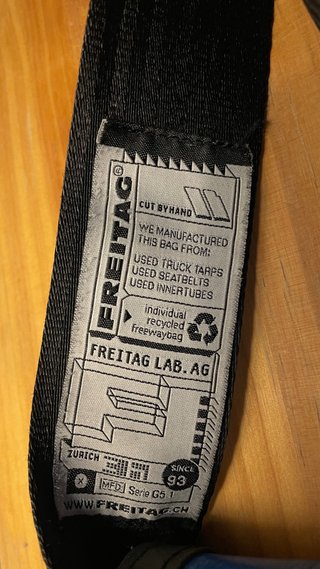 Bolsa Freitag franja Azul