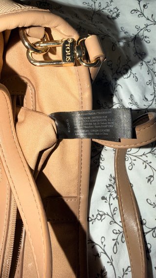 Bolso Tous Beige con Logo Repetido