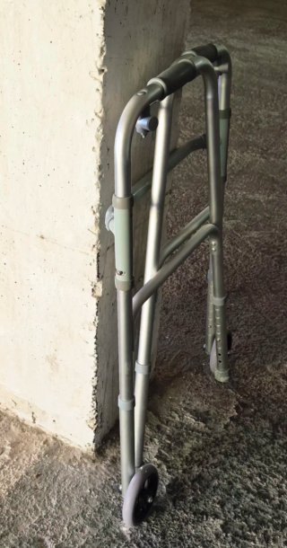 Andador de casa plateado
