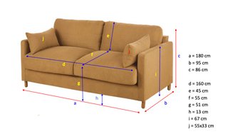 Sofa cama 2/3 plazas Julian Maison du Monde