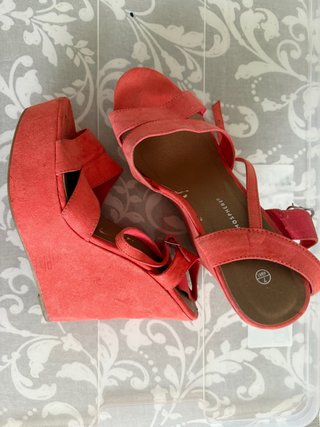 Sandalias Atmosphere Talla 40 Naranja/Rosa