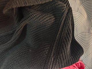 Chaqueta larga negra talla única